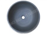 Basalte Noir Vasque Modéle Lentille Strié