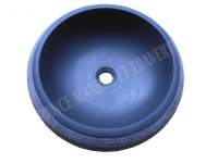 Basalte Noir Vasque Modéle Lentille Strié