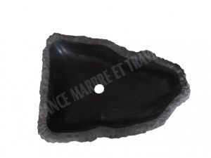 Basalte Noir Vasque Modéle Triangle 40x50 cm
