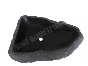 Basalte Noir Vasque Modéle Triangle 40x50 cm