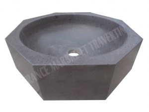 Basalte Noir Vasque Modéle Octogonal