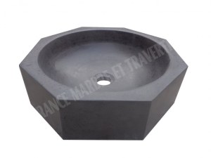 Basalte Noir Vasque Modéle Octogonal