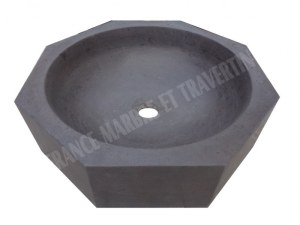 Basalte Noir Vasque Modéle Octogonal