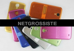 Lot Coques Aluminium Brossé Batterie Samsung S4