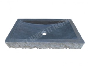 Basalte Noir Evier 70x40 cm Éclate