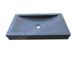 Basalte Noir Evier 70x40 cm Éclate