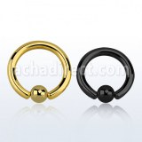 Fournisseur Piercing PVD Acier Chirurgical Anneau Captif