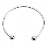 Bracelet classic en metal et en forme de C ( gris metal )