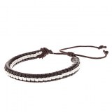 Bracelet double en cuir. Bicolor