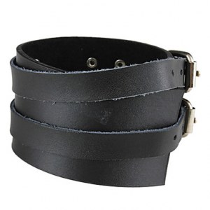 Bracelet fantaisie style punk ( noir )