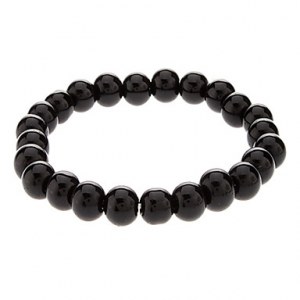 Bracelet multiple hematites noir d'inspiration tibetaine