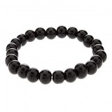 Bracelet multiple hematites noir d'inspiration tibetaine