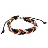 Bracelet multi cordelettes en tissus