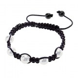 Bracelet fantaisie en perle et macrame