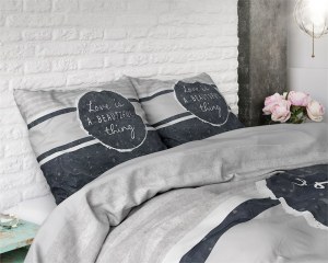 "Beautiful Thing" Set 2/3 pcs Parure de Lit 100% Coton Housse de Couette+Taie d'Oreille...