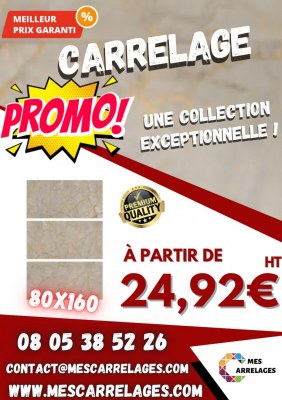 Carrelage 80x160 - Mat et Brillant - Berlin Stone