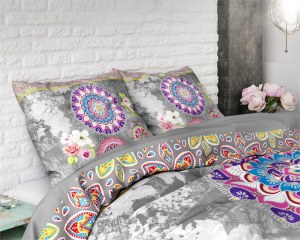 "Betty" Set 2/3 pcs Parure de Lit 100% Coton Housse de Couette+Taie d'Oreiller 140-200...