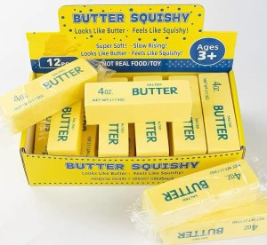 Jouet anti-stress squishy tablette de beurre en PU ultra-doux | 2 tailles disponibles |
