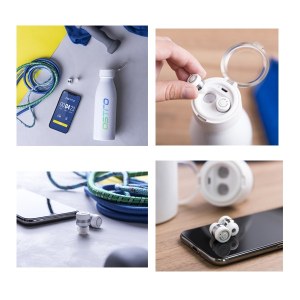 Bidon Écouteurs Husod en Acier Inox - Objet publicitaire AVEC ou SANS logo - Cadeau cli...