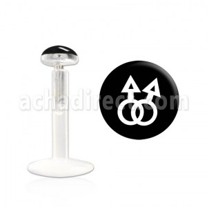 Grossiste Piercing Bioflex Labret Blanc