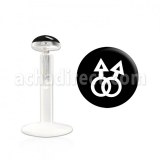 Grossiste Piercing Bioflex Labret Blanc