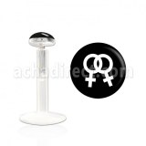 Grossiste Piercing Bioflex Labret Blanc