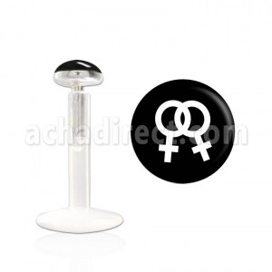 Grossiste Piercing Bioflex Labret Blanc