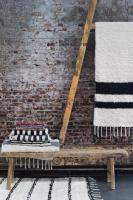 Lot de tapis tissés artisanaux, coton recyclé, toute taille, fabrication Espagne