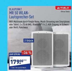Blaupunkt MR 50 WH V4.2 Bluetooth Speaker