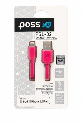 Lot de 155 câbles USB-A vers Lightning POSS 20 cm – neufs emballés