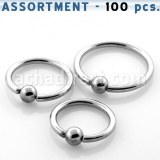 Grossiste Piercing Acier 316L Anneau Captif