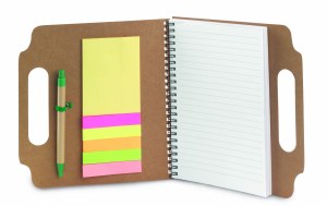 Bloc-Notes Makron en Carton Recyclé - Objet publicitaire AVEC ou SANS logo - Cadeau cli...