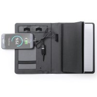 Bloc Notes Power Bank Hoopel en Similicuir - Objet publicitaire AVEC ou SANS logo - Cad...