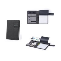 Bloc Notes Power Bank Kaylox en Polyester - Objet publicitaire AVEC ou SANS logo - Cade...