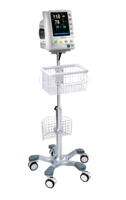 Blood pressure monitor + thermometer + saturator including EDAN M3 stand