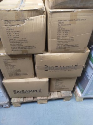 Sur-blouse en PE laminé / CPE - Taille L (emballage individuel)