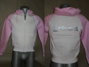 Blouson SCHOTT fashion à capuche anis rose pourpre