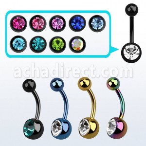 Grossiste Piercing PVD Acier Chirurgical Banane Nombril