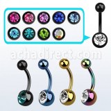 Grossiste Piercing PVD Acier Chirurgical Banane Nombril