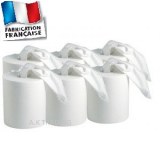 Essuie tout blanc rouleau de 450 feuilles deroulable