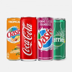 Sodas Coca Cola Oasis Orangina Shweppes