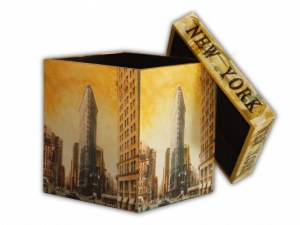 Boite en bois déco américaine NEW YORK USA