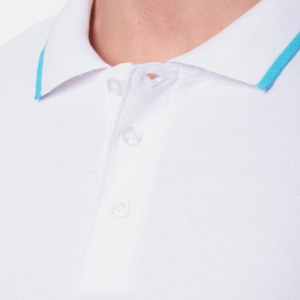 Lot de POLO maille piqué Blanc HOPENLIFE