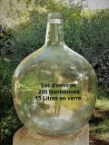 200 BONBONNES EN VERRE DE 15 LITRES