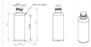 Flacon Spray Vaporisateur 100 ml