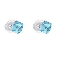 Boucles fabos cristal swarovski forme cube