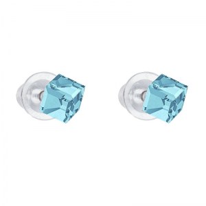 Boucles fabos cristal swarovski forme cube