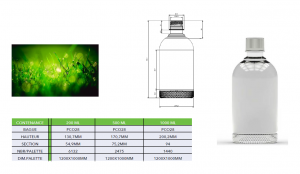 Bouteille 500ml végétale compostable