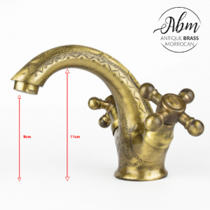 Unlacquered brass faucet