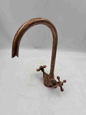 Unlacquered brass faucet